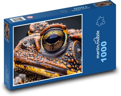Žaba - obojživelník, zviera - Puzzle 1000 dielikov, rozmer 60x46 cm