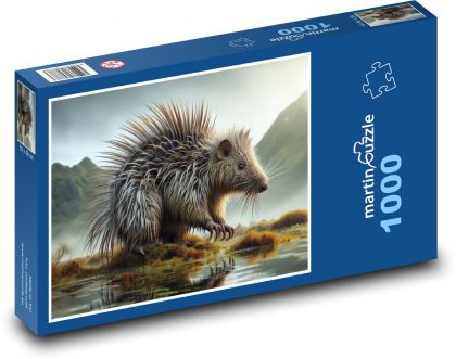 Mimozemšťania pri vode - Puzzle 1000 dielikov, rozmer 60x46 cm