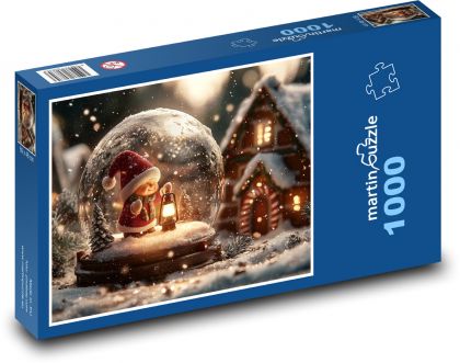 Schneeball- und Lebkuchenhaus - Puzzle - 1000 Teile