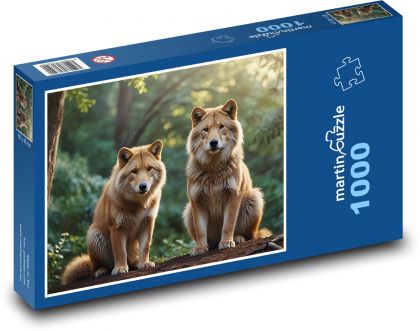 Wölfe im Wald - Puzzle - 1000 Teile