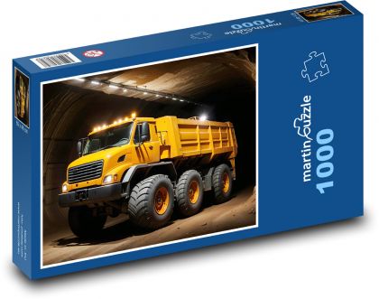 Ciężarówka w tunelu - Puzzle 1000 elementów, rozmiar 60x46 cm