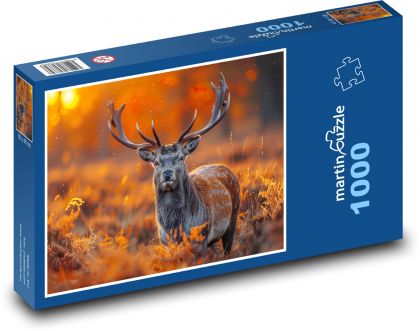 Jelen s velmými parohy - puzzle 1000 dílků