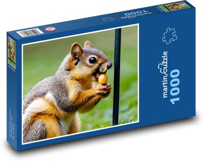 Veverka se svačinou - puzzle 1000 dílků