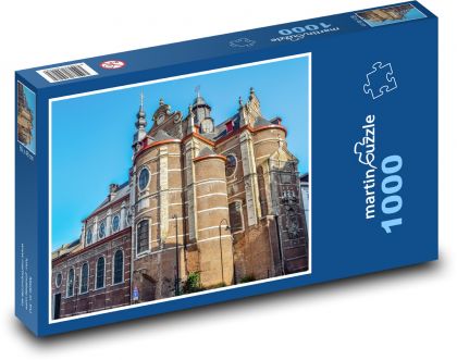 Cirkev Brusel - Belgicko - Puzzle 1000 dielikov, rozmer 60x46 cm