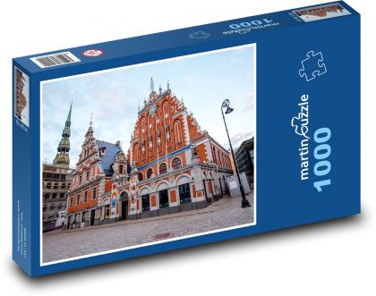 Riga - Rathausplatz, Lettland - Puzzle - 1000 Teile