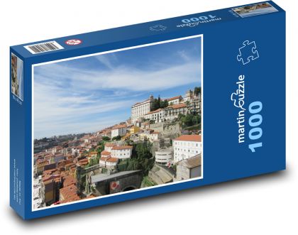 Město v Portugalsku - Puzzle 1000 dílků, rozměr 60x46 cm