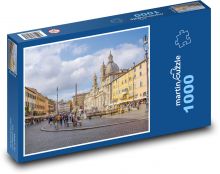 Navona - Stadt, Italien Puzzle 1000 Teile - 60 x 46 cm