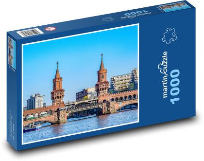 Oberbaumbrücke Bridge - Nemecko, Berlín - Puzzle 1000 dielikov, rozmer 60x46 cm