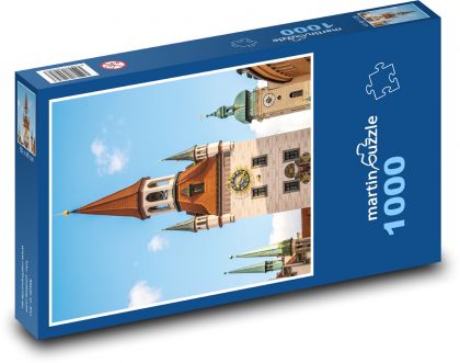 Veža - námestie - Puzzle 1000 dielikov, rozmer 60x46 cm
