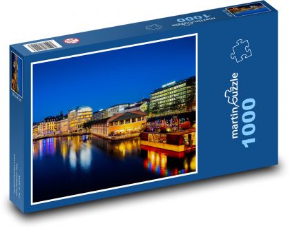 Genewa - Szwajcaria - Puzzle 1000 elementów, rozmiar 60x46 cm