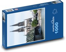 Most Hohenzollernů - Kolín, Německo Puzzle 1000 - 60x46 cm