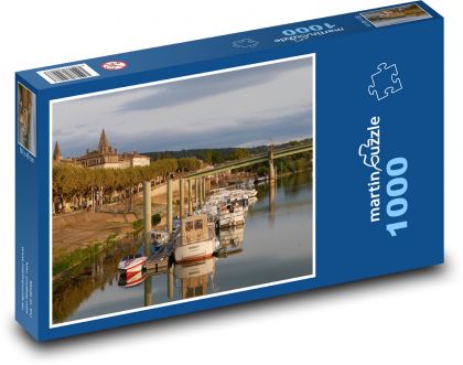 Saône-River, Francúzsko - Puzzle 1000 dielikov, rozmer 60x46 cm