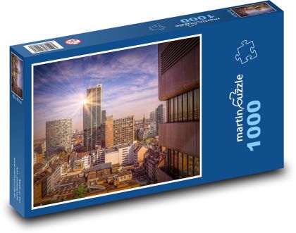 Słoneczne miasto - Puzzle 1000 elementów, rozmiar 60x46 cm