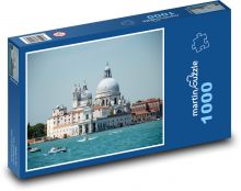 Benátky - Itálie, řeka Puzzle 1000 dílků - 60 x 46 cm