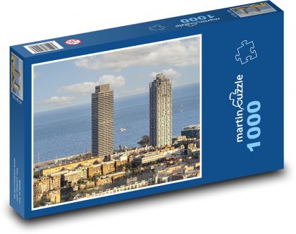 Wysokie drapacze chmur - Puzzle 1000 elementów, rozmiar 60x46 cm