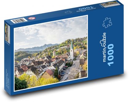 Feldkirch - Vorarlberg, Austria - Puzzle 1000 elementów, rozmiar 60x46 cm