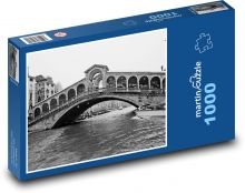 Benátky - Porte di Rialto Puzzle 1000 dílků - 60 x 46 cm