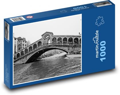Benátky - Porte di Rialto - Puzzle 1000 dílků, rozměr 60x46 cm