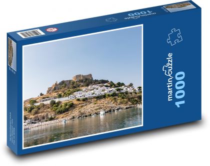 Lindos - Rodos, Grécko - Puzzle 1000 dielikov, rozmer 60x46 cm
