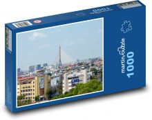 Bangkok - Thajsko, most Puzzle 1000 dielikov - 60 x 46 cm 