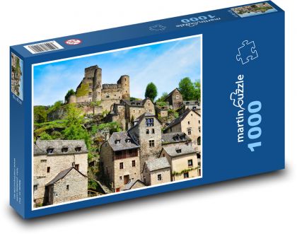 Hrad v meste - Puzzle 1000 dielikov, rozmer 60x46 cm