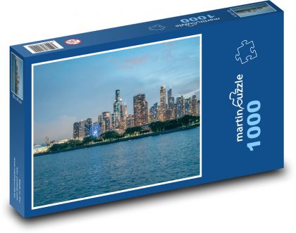 Chicago - River - Puzzle 1000 pieces, size 60x46 cm 