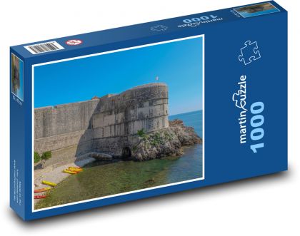 Chorvátsko - Dubrovník, Stredozemné more - Puzzle 1000 dielikov, rozmer 60x46 cm