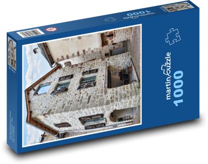 Kamenný dom v meste - Puzzle 1000 dielikov, rozmer 60x46 cm