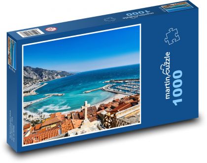 Menton - Frankreich, Hafen - Puzzle - 1000 Teile