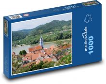 Klášter Machau - Opatství Dürnstein, Rakousko Puzzle 1000 - 60x46 cm