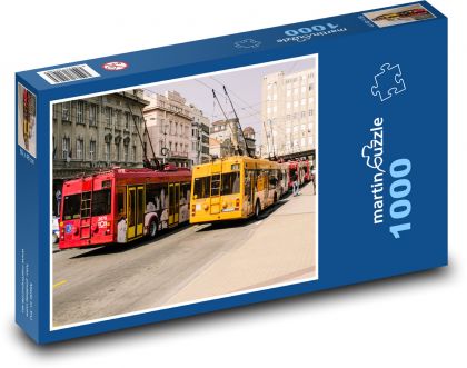Belgrad - Serbia, tramwaj - Puzzle 1000 elementów, rozmiar 60x46 cm