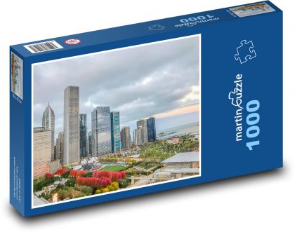 Chicago - Skyscrapers - Puzzle 1000 pieces, size 60x46 cm 