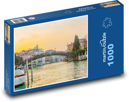 Most - rzeka - Puzzle 1000 elementów, rozmiar 60x46 cm