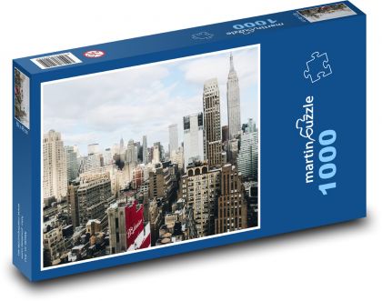 Mrakodrapy v meste - Puzzle 1000 dielikov, rozmer 60x46 cm