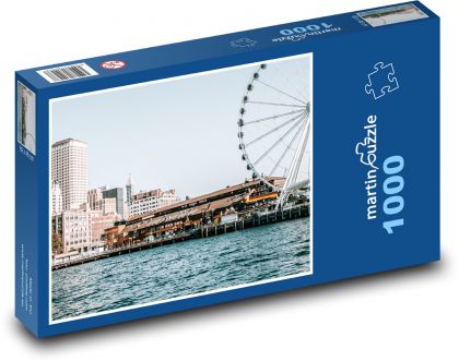 Seattle - Washington, giant bike - Puzzle 1000 pieces, size 60x46 cm 