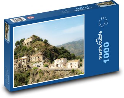 Savoca - Itálie, Sicílie - Puzzle 1000 dílků, rozměr 60x46 cm