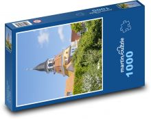 Faaborg - Denmark, church Puzzle 1000 pieces - 60 x 46 cm 