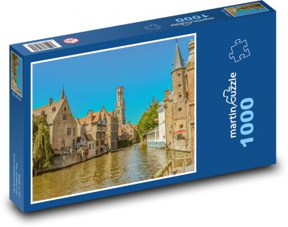 Belgicko - Bruggy - Puzzle 1000 dielikov, rozmer 60x46 cm
