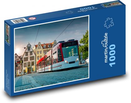 Tramwaj - historyczne centrum - Puzzle 1000 elementów, rozmiar 60x46 cm