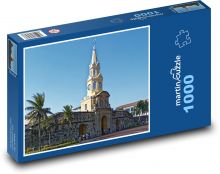 Colombia - Cartagena, church Puzzle 1000 pieces - 60 x 46 cm 