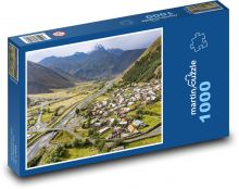 Dorf im Tal Puzzle 1000 Teile - 60 x 46 cm