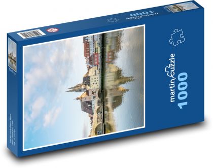 Ratyzbona - Niemcy, Dunaj - Puzzle 1000 elementów, rozmiar 60x46 cm