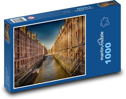 Speicherstadt - Hamburg, Germany - Puzzle 1000 pieces, size 60x46 cm 