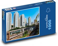 Hongkong - vlak Puzzle 1000 - 60x46 cm