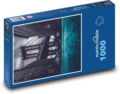 City - bridge - Puzzle 1000 pieces, size 60x46 cm 