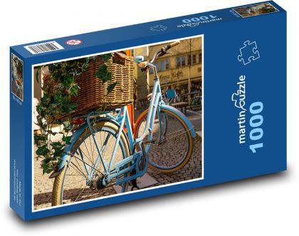 Fahrrad auf der Straße - Puzzle - 1000 Teile