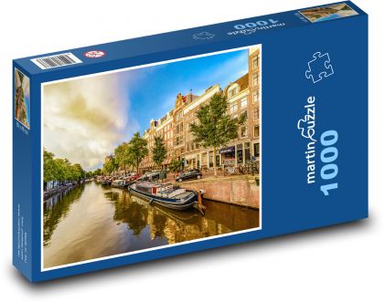 Amsterdam, Holandsko - Puzzle 1000 dielikov, rozmer 60x46 cm