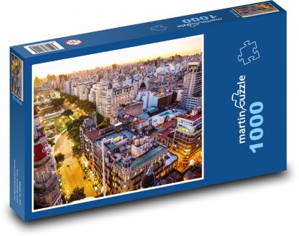 Nočné mesto - Puzzle 1000 dielikov, rozmer 60x46 cm