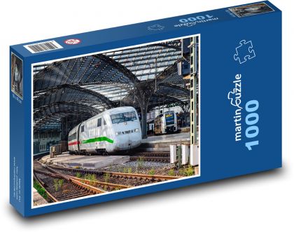Vlak v železniční stanici - puzzle 1000 dílků