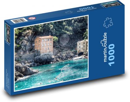 Camogli - Italy - Puzzle 1000 pieces, size 60x46 cm 